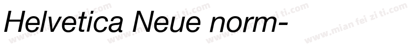 Helvetica Neue norm字体转换